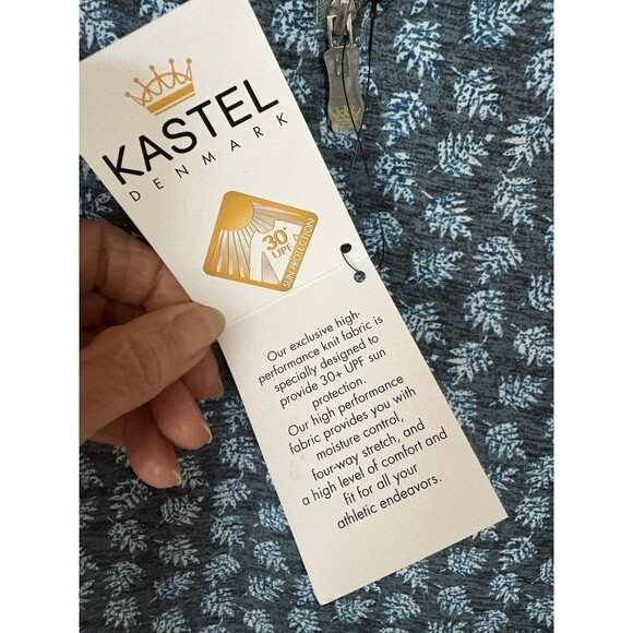 NWT Kastel Denmark Long Sleeve Performance Golf Jersey UV Protection Men SZ M - Picture 3 of 7